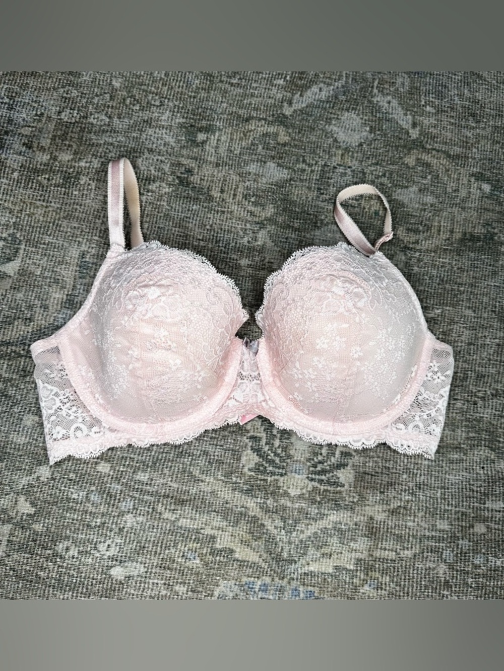 Victoria's Secret Light Pink Lace Balconette Bra